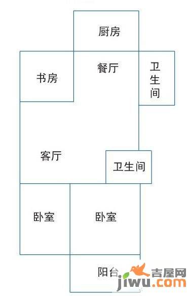 奥运城3室2厅2卫141㎡户型图