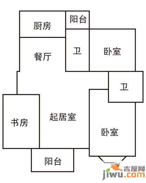 苏商御景湾3室2厅2卫118㎡户型图