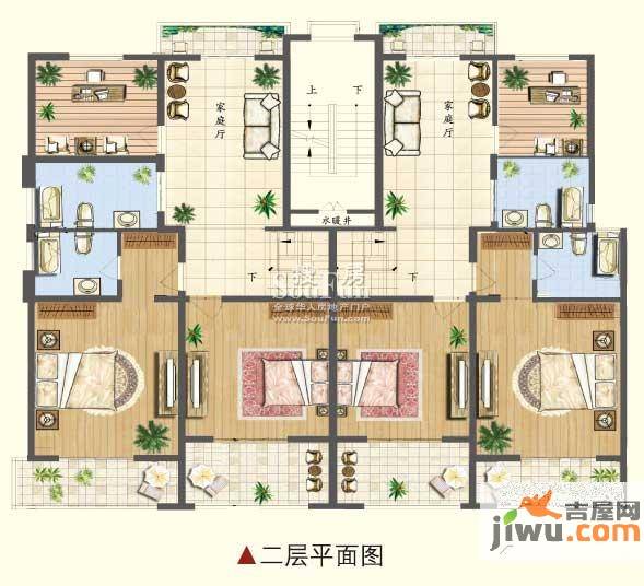 泰康红郡4室3厅3卫210㎡户型图