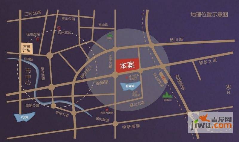 徐州月星环球港位置交通图图片