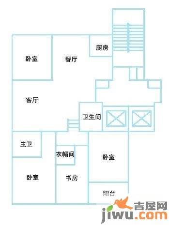 九里峰景4室2厅2卫141㎡户型图