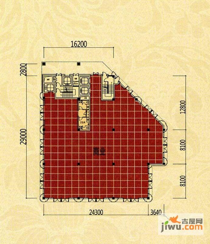 宁兴钻石广场0室1厅2卫户型图