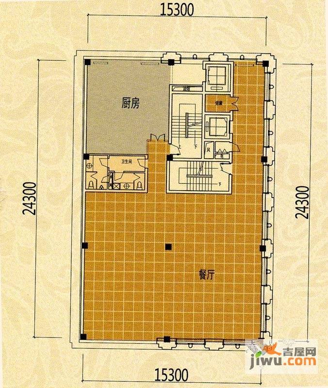 宁兴钻石广场0室1厅2卫户型图