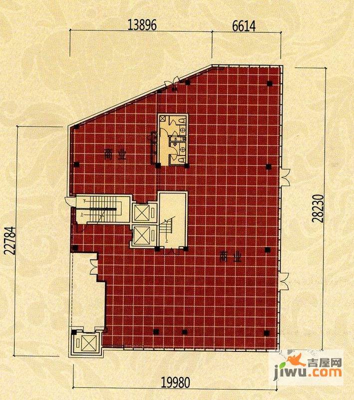 宁兴钻石广场0室1厅2卫户型图