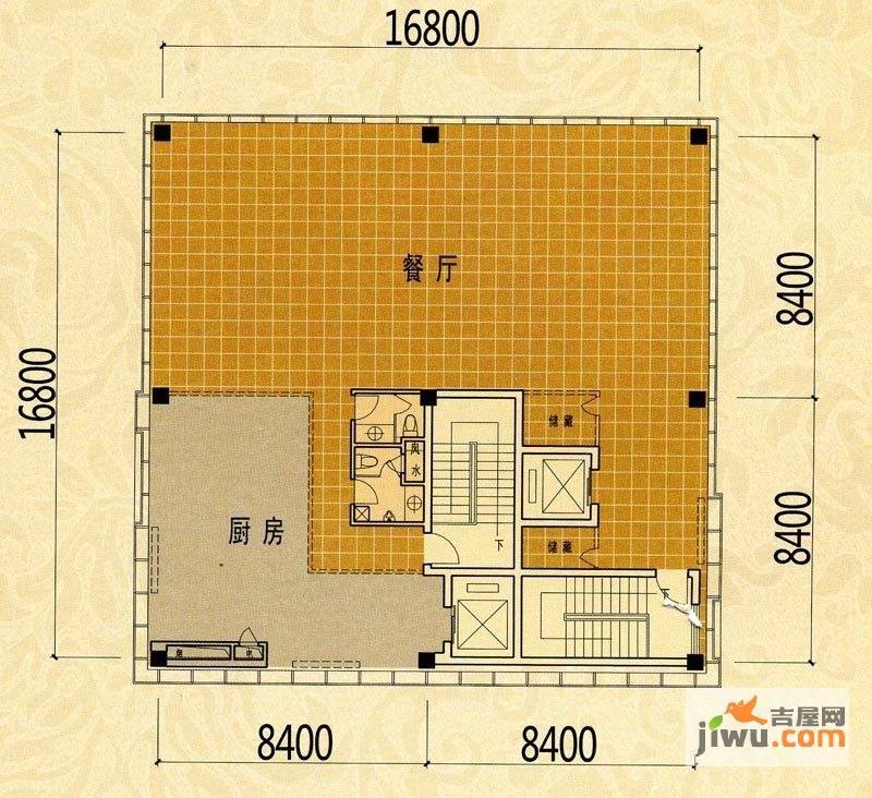 宁兴钻石广场0室1厅2卫户型图