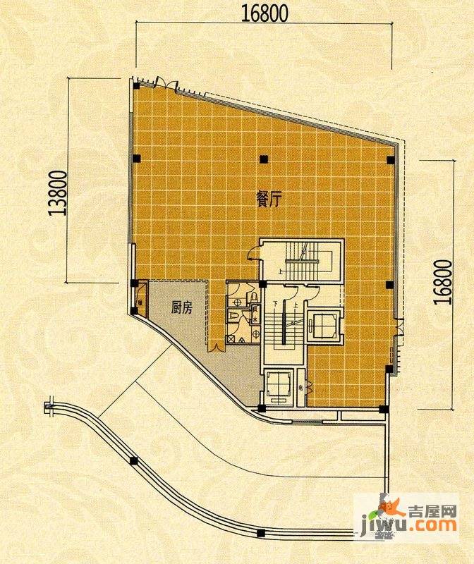 宁兴钻石广场0室1厅2卫户型图