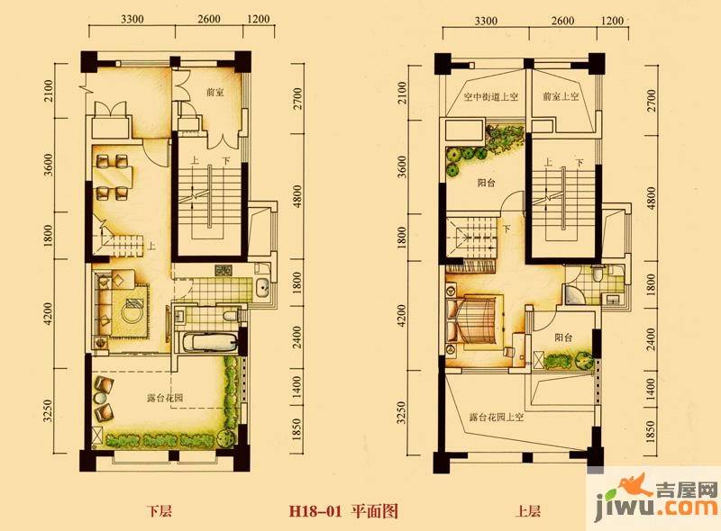 江南一品4室2厅2卫89.9㎡户型图