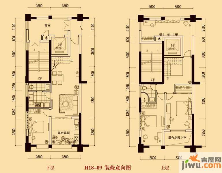 江南一品4室2厅2卫80.9㎡户型图