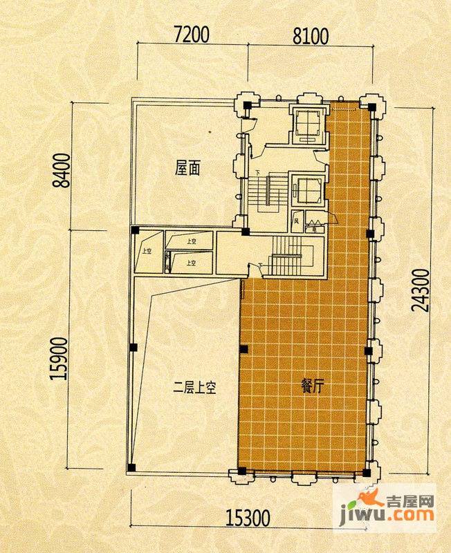 宁兴钻石广场0室1厅2卫户型图