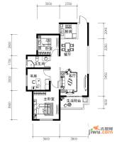 龙湖紫都城3室2厅1卫户型图