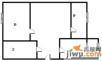 泰富长安城2室1厅1卫120㎡户型图