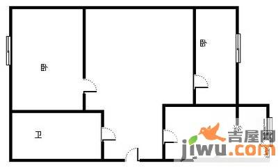 泰富长安城2室1厅1卫120㎡户型图