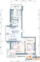 好民居滨江新城2室1厅1卫54.7㎡户型图