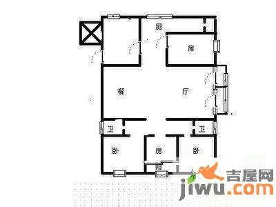 中央特区4室2厅2卫194㎡户型图