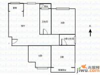 橡树玫瑰城3室2厅2卫135㎡户型图