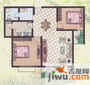 圣菲城四期银堤漫步1室1厅1卫60㎡户型图