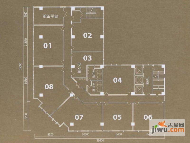 东方陆港普通住宅1000㎡户型图