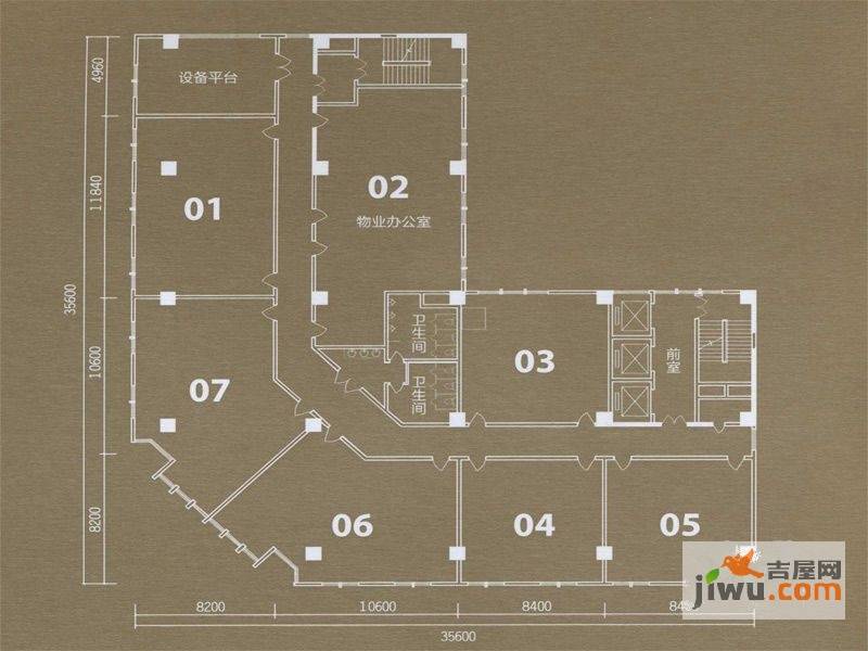 东方陆港普通住宅1000㎡户型图