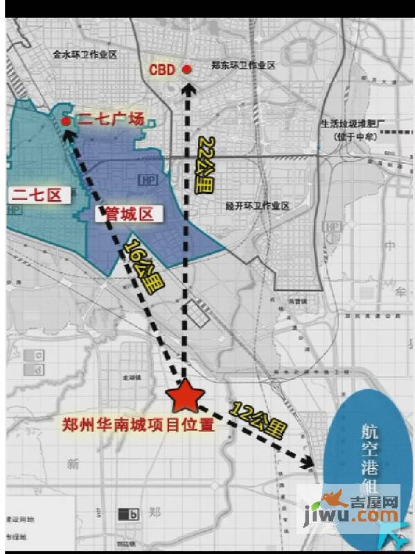 郑州华南城位置交通图图片