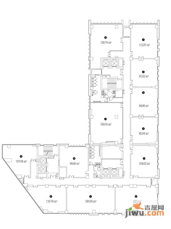 嵩山国际2室2厅1卫405.2㎡户型图