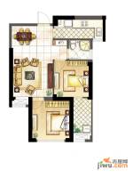 融侨宜家2室2厅1卫68㎡户型图
