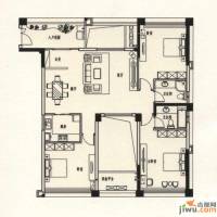 世欧上江城3室2厅2卫142㎡户型图