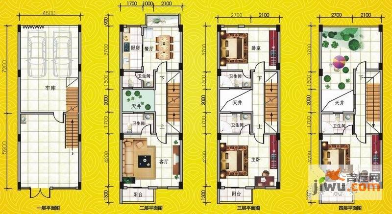 八桂凤凰城5室2厅6卫320㎡户型图