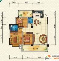 振宁现代鲁班3室2厅2卫111.8㎡户型图