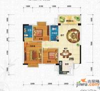 振宁现代鲁班3室2厅2卫90.2㎡户型图