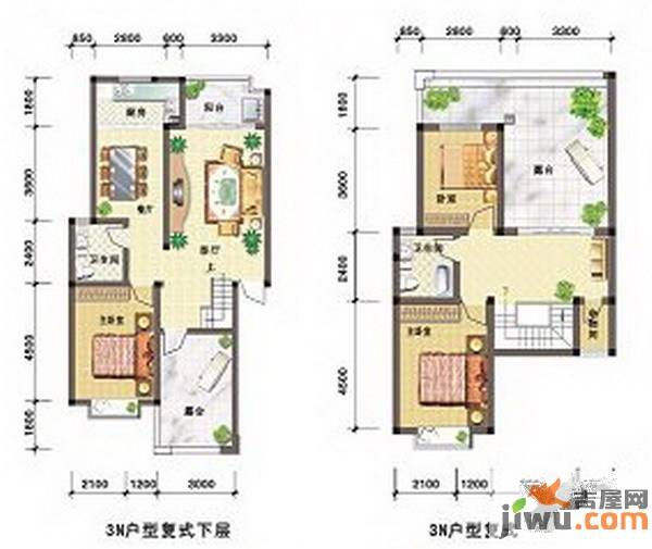 南宁奥园4室2厅2卫138.5㎡户型图