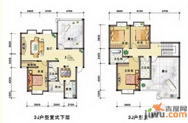 南宁奥园4室2厅2卫176㎡户型图