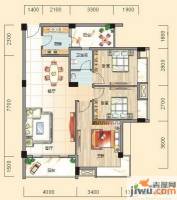 碧园南城故事3室2厅1卫90㎡户型图