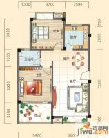 碧园南城故事2室2厅1卫76㎡户型图
