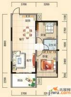 碧园南城故事2室2厅1卫74㎡户型图