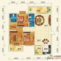 振宁现代鲁班3室2厅2卫129.3㎡户型图