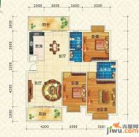 振宁现代鲁班3室2厅2卫120㎡户型图