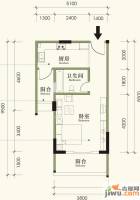 裕丰英伦8室1厅1卫45㎡户型图