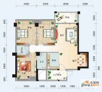 碧园南城故事3室2厅2卫117㎡户型图