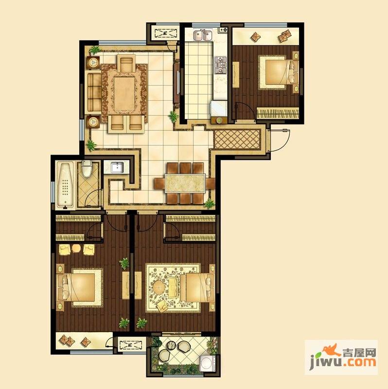 紫韻香庭q戶型圖|紫韻香庭3房2廳2衛戶型圖_戚區紫韻香庭