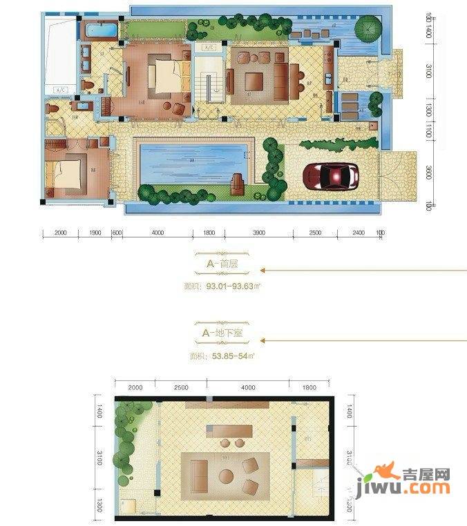 高龙湾1号1室1厅1卫93.6㎡户型图