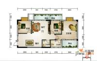 宝莲大厦3室2厅2卫106.3㎡户型图