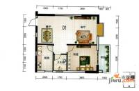 宝莲大厦1室2厅1卫66.1㎡户型图