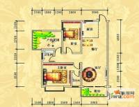 山水华庭2室2厅2卫100㎡户型图