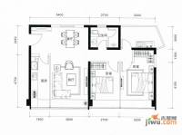 中海富华里2室2厅1卫93.4㎡户型图