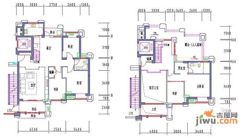 中铁海曦5室2厅2卫198.4㎡户型图