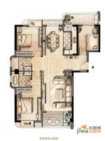 新景华府国际3室2厅2卫126㎡户型图