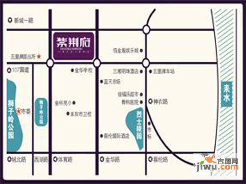 紫荆府位置交通图