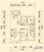 明兴翰苑4室2厅2卫153.1㎡户型图