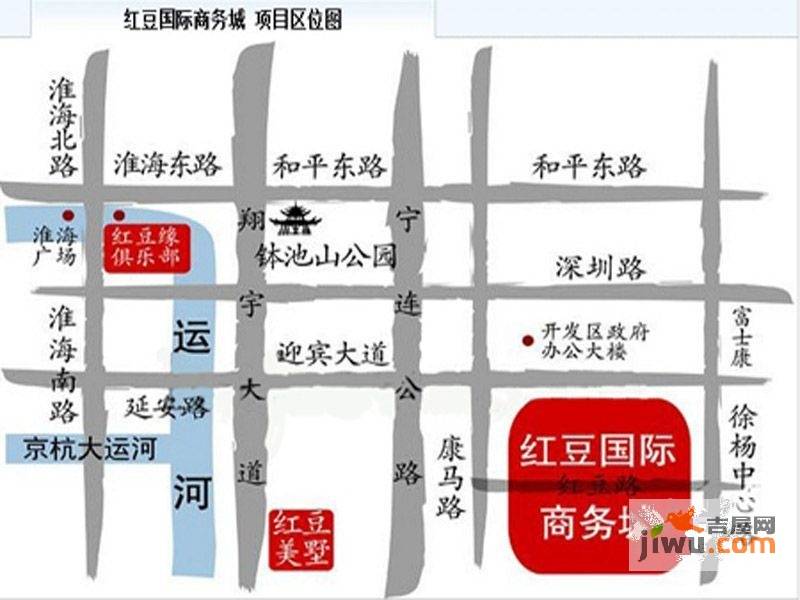 红豆国际城位置交通图图片