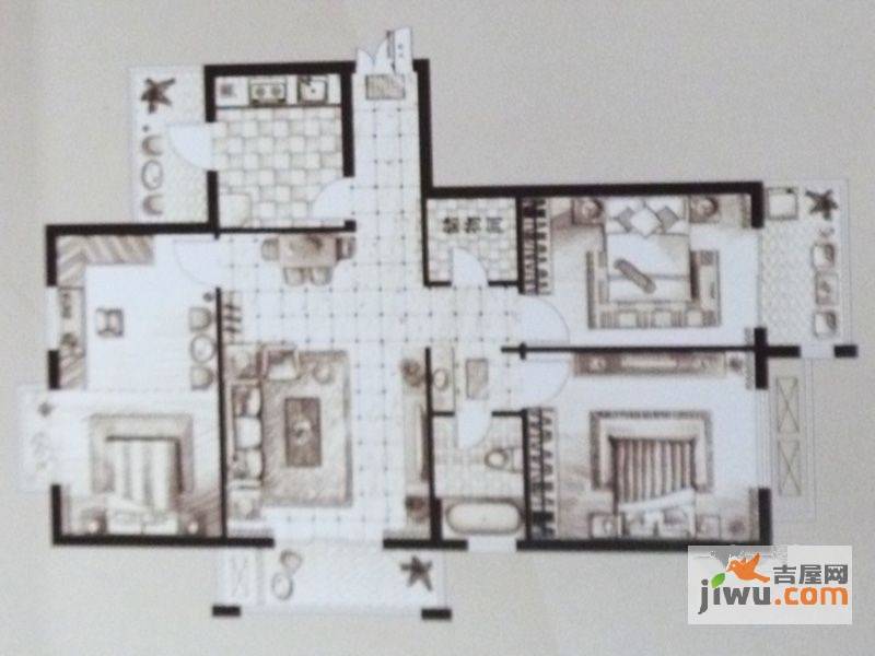 青春雅轩二期普通住宅130.7㎡户型图